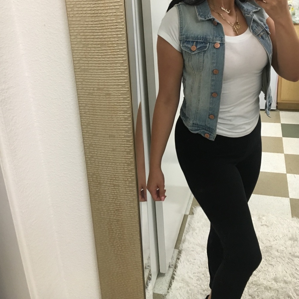 H&M vintage looking denim vest jacket